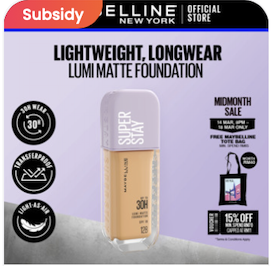 Maybelline Super Stay Lumi-Matte Foundation - 30H Longwear Light-as-Air Lightweight Waterproof Full Coverage